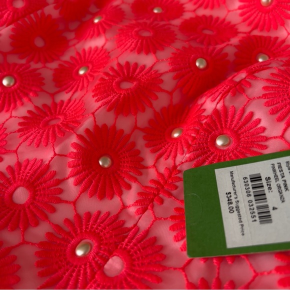 Lilly Pulitzer Pinwheel Pearl Shift Dress in Fiesta Pink - Picture 5 of 10
